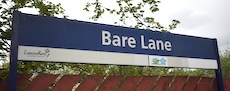 Bare Lane station sign
