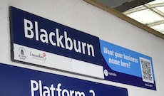 Blackburn station sign