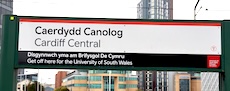 Cardiff Central station sign