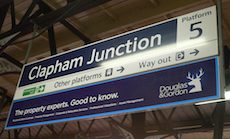 Clapham Junction station sign