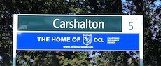 Carshalton station sign