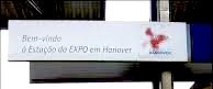 Hannover Messe/Laatzen station sign