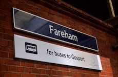 Fareham station sign