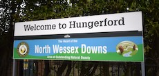 Hungerford station sign