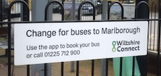 Hungerford station sign