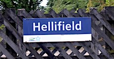 Hellifield station sign