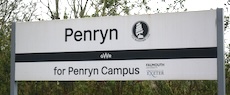 Penryn station sign