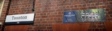Taunton station sign