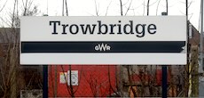 Trowbridge station sign